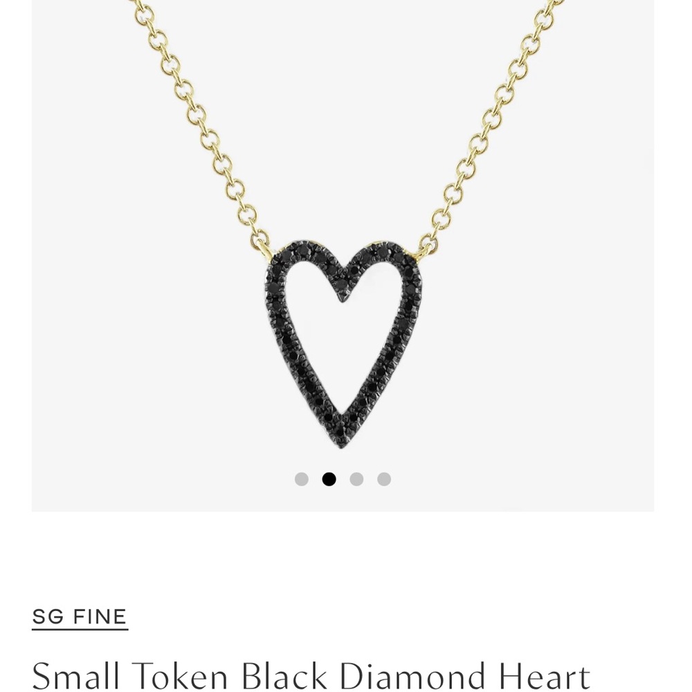 Gold Heart Pendant Necklace - Picture 6 of 6